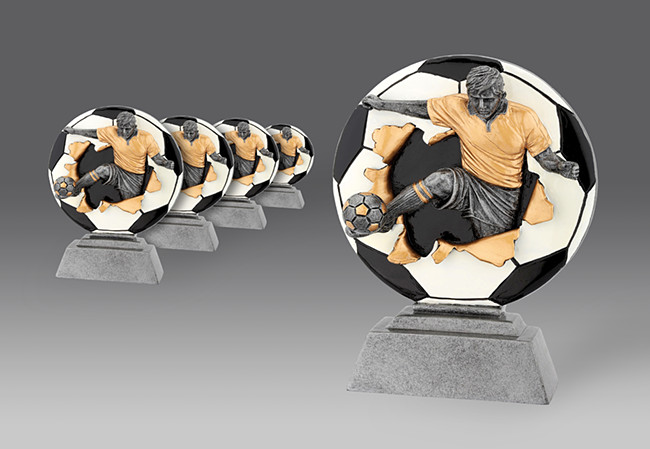 statuetka FG1015 pi�ka no�na, h.23 puchary statuetki medale